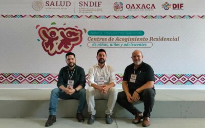 Jordi Pascual, Ferran Capità i Ismael Ot, representants de Plataforma Educativa a Mèxic